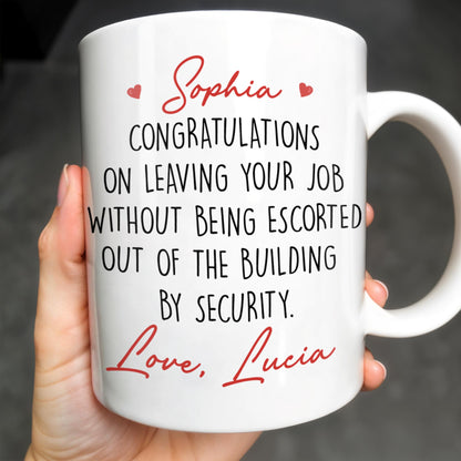 Happy Retirement - Gift For Coworkers, Work Friends, Colleagues - Personalized Custom Coffee Mug - FAM304_MG