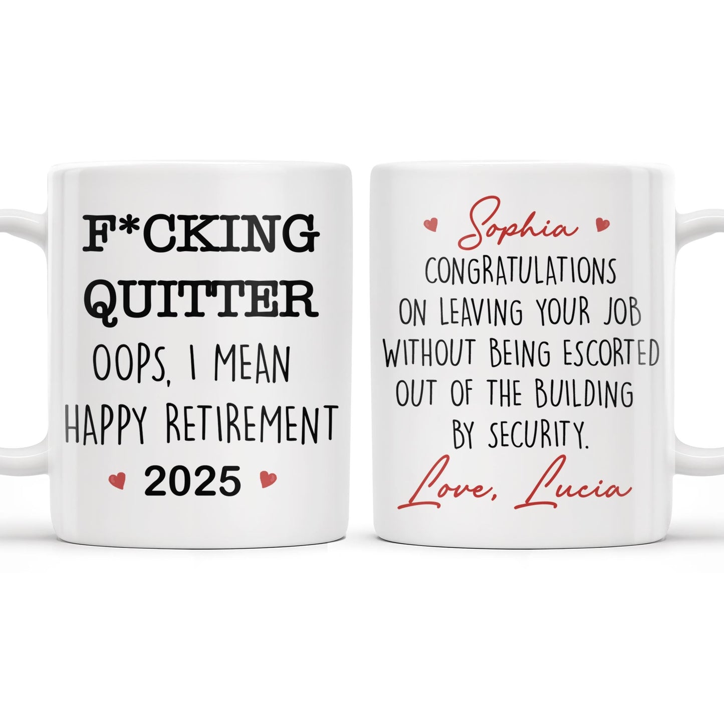 Happy Retirement - Gift For Coworkers, Work Friends, Colleagues - Personalized Custom Coffee Mug - FAM304_MG