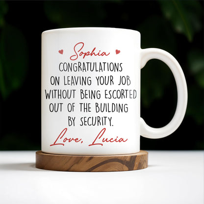 Happy Retirement - Gift For Coworkers, Work Friends, Colleagues - Personalized Custom Coffee Mug - FAM304_MG