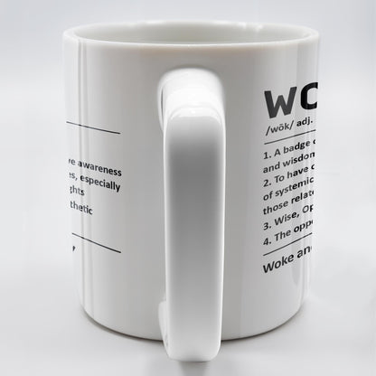 Woke Definition Mug With Active Awareness of Injustices - Personalized Custom Coffee Mug - FAM309_MG