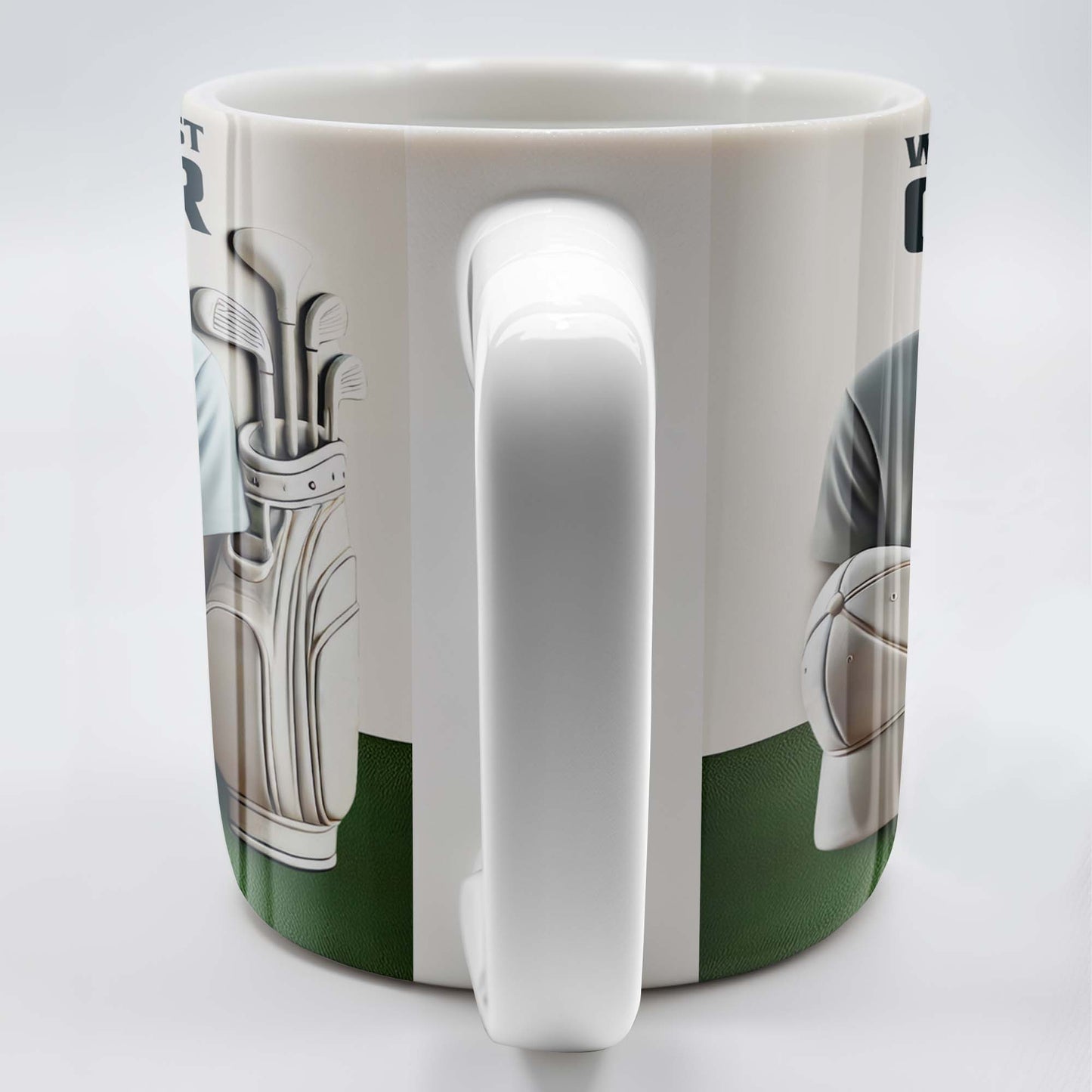 World's Okayest Golfer, Golf Shirt, Golf Clubs, Golf Cap - Personalized Custom Coffee Mug - FAM318_MG