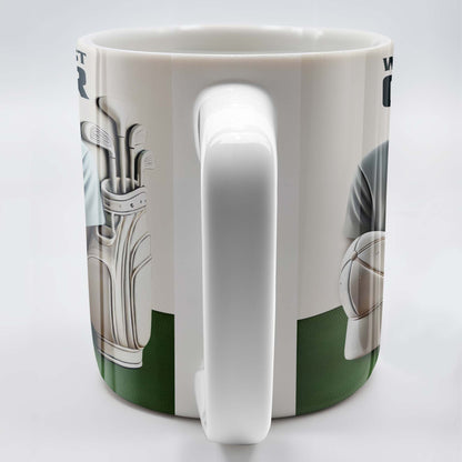 World's Okayest Golfer, Golf Shirt, Golf Clubs, Golf Cap - Personalized Custom Coffee Mug - FAM318_MG