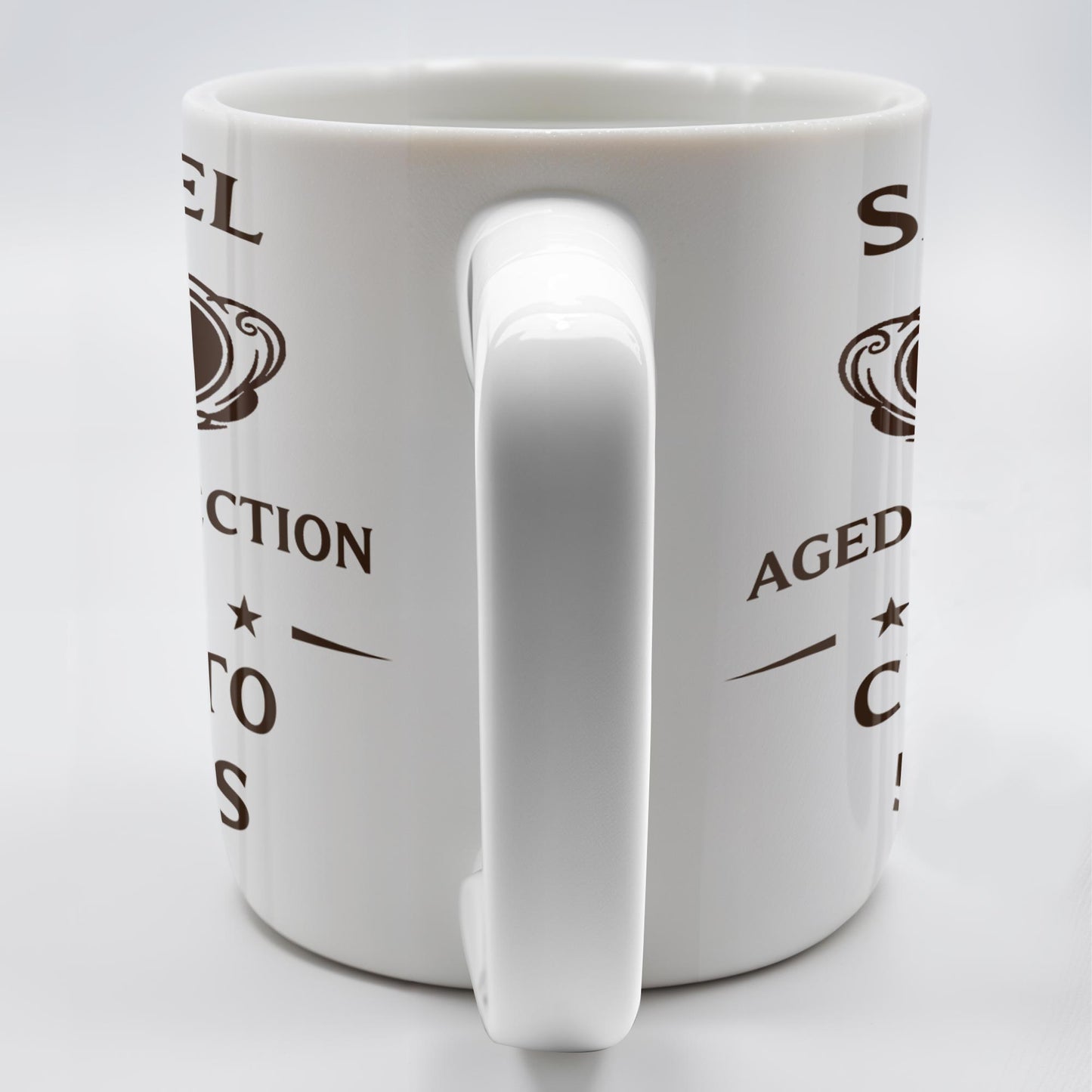 Aged To Perfection, Cheers To 50 Years, Stars and Text Banner - Personalized Custom Coffee Mug - FAM328_MG