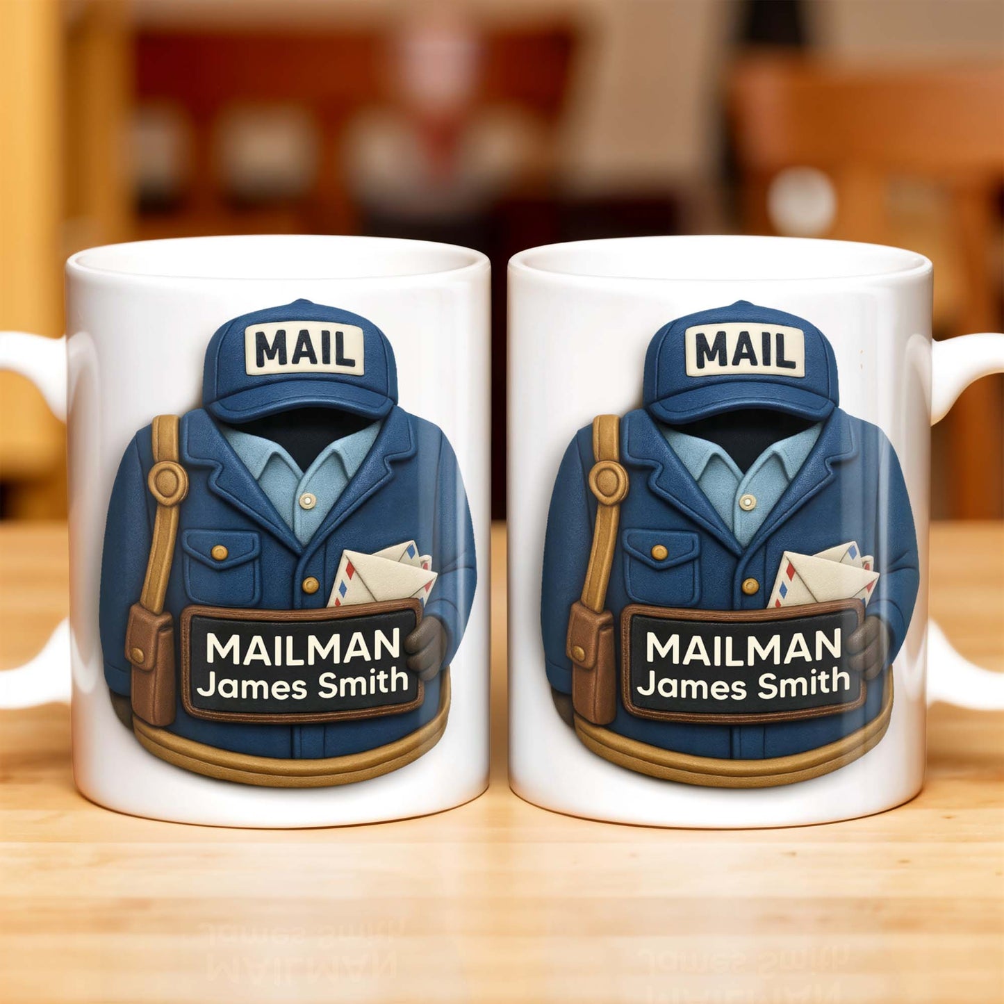 Celebrate Your Personalized Mailman, Postal Uniform and Accessories - Personalized Custom Coffee Mug - FAM329_MG