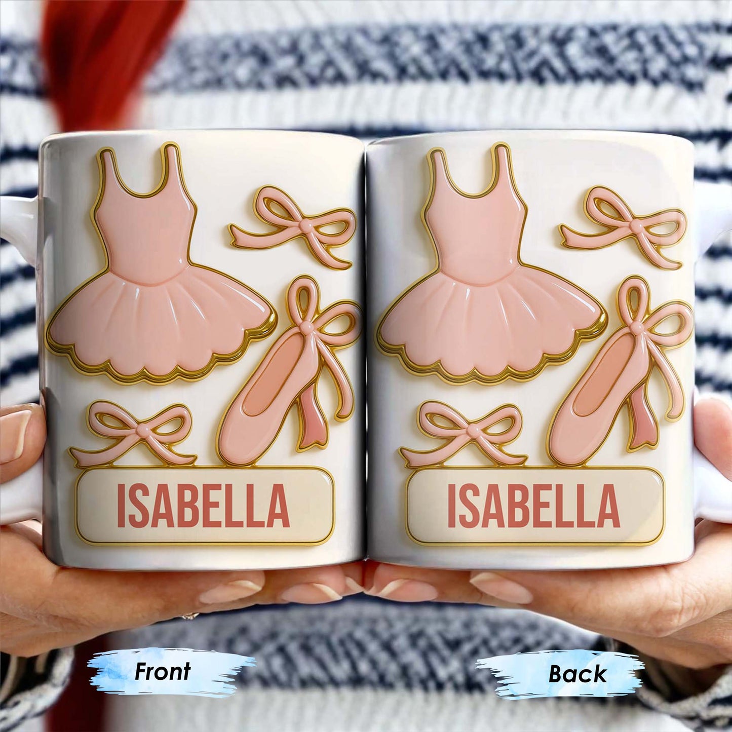 Celebrate Your Love for Ballet and Dance, Ballet Dress and Shoes - Personalized Custom Coffee Mug - FAM333_MG