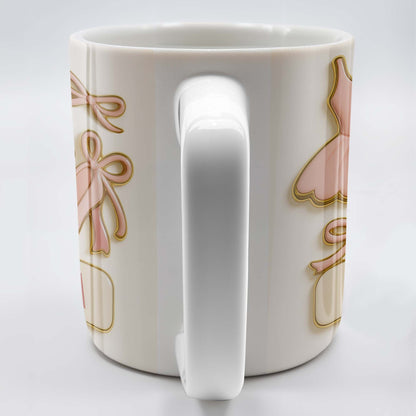Celebrate Your Love for Ballet and Dance, Ballet Dress and Shoes - Personalized Custom Coffee Mug - FAM333_MG