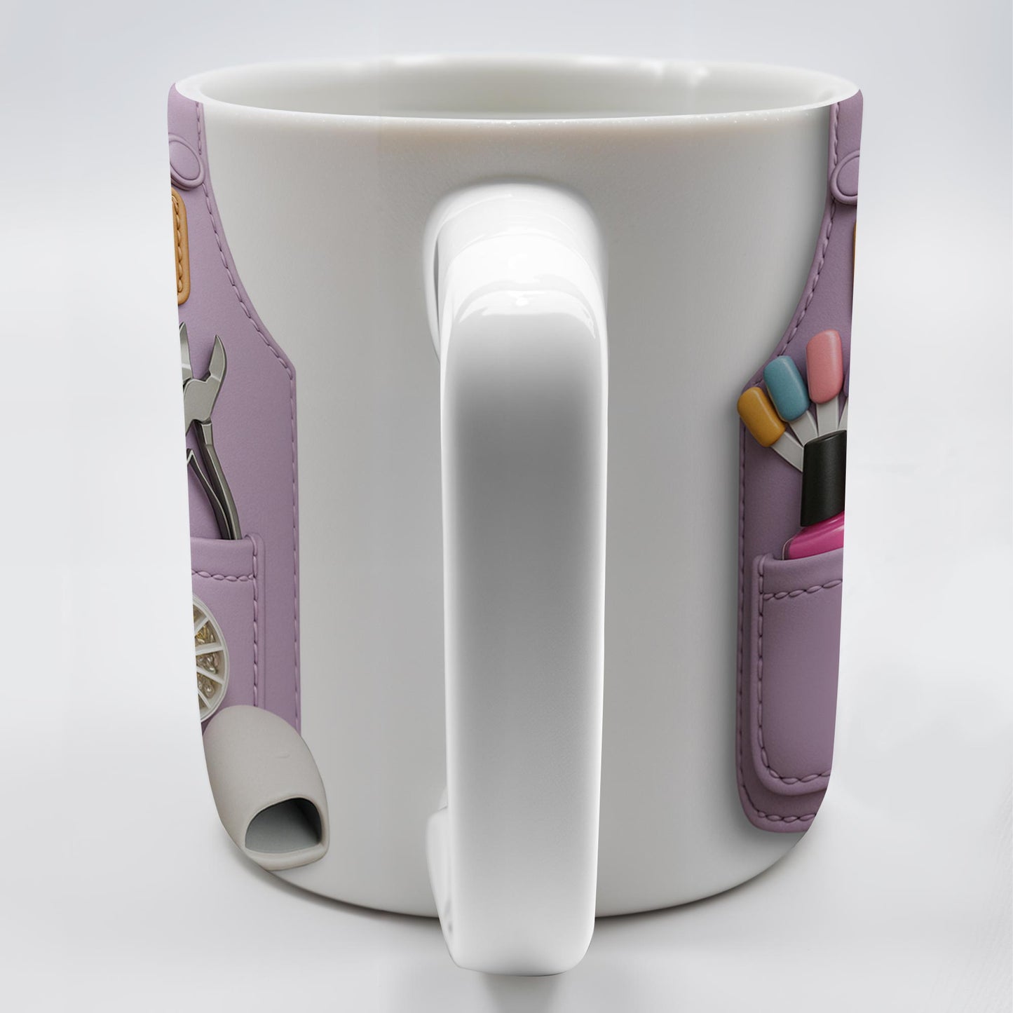 Nail Technician Essentials, Nail Polish And Tools - Personalized Custom Coffee Mug - FAM339_MG