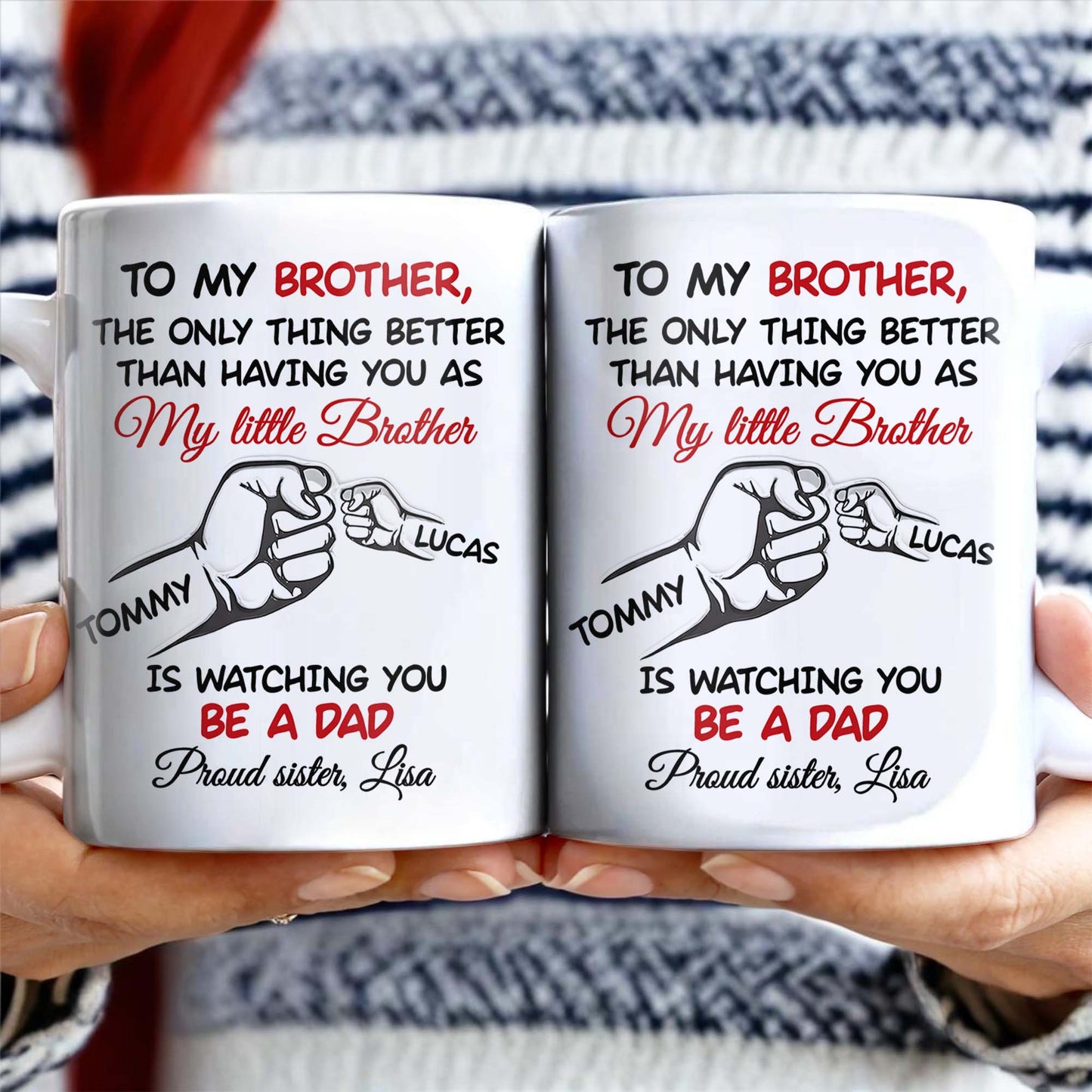 To My Brother, The Only Thing Better Than Having You As My Little Brother - Personalized Custom Coffee Mug - FAM347_MG