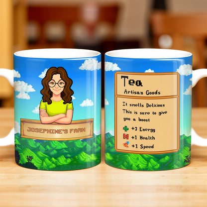 Tea, Artisan Goods, It Smells Delicious, Farm and Woman - Personalized Custom Coffee Mug - FAM348_MG