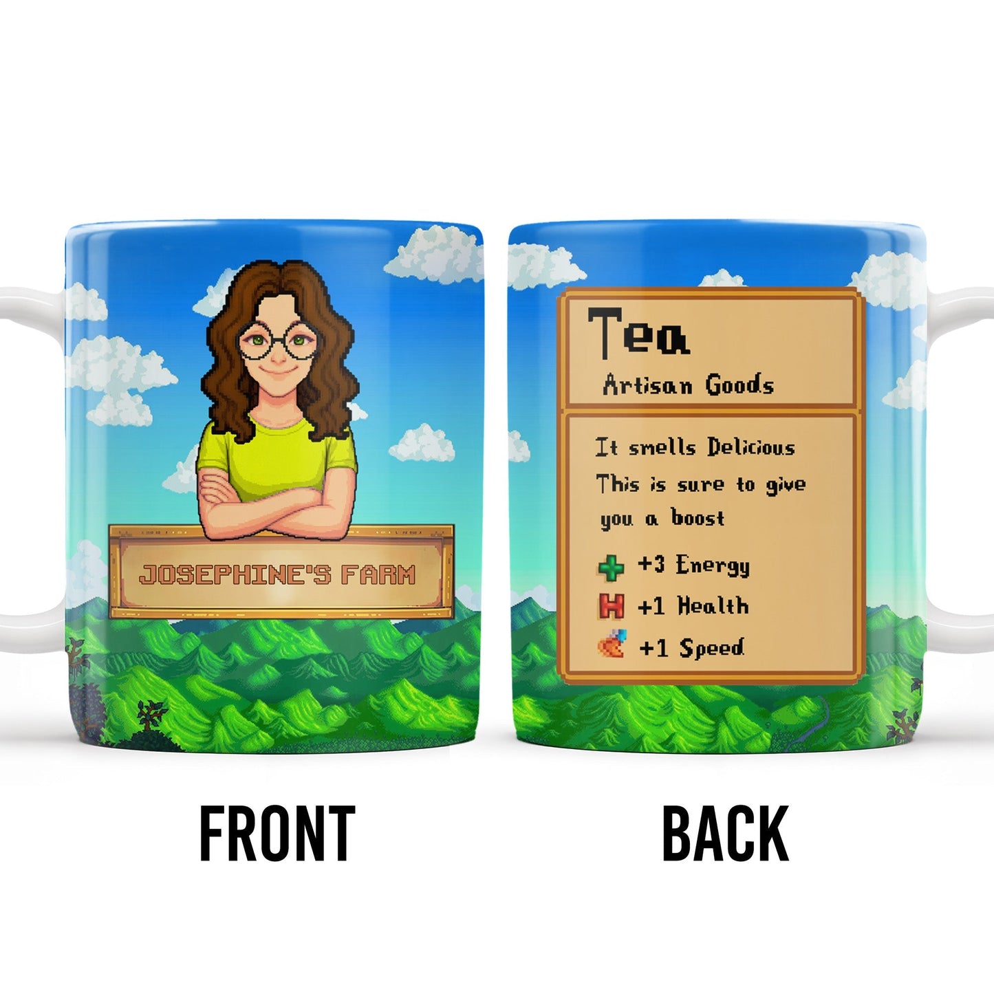 Tea, Artisan Goods, It Smells Delicious, Farm and Woman - Personalized Custom Coffee Mug - FAM348_MG