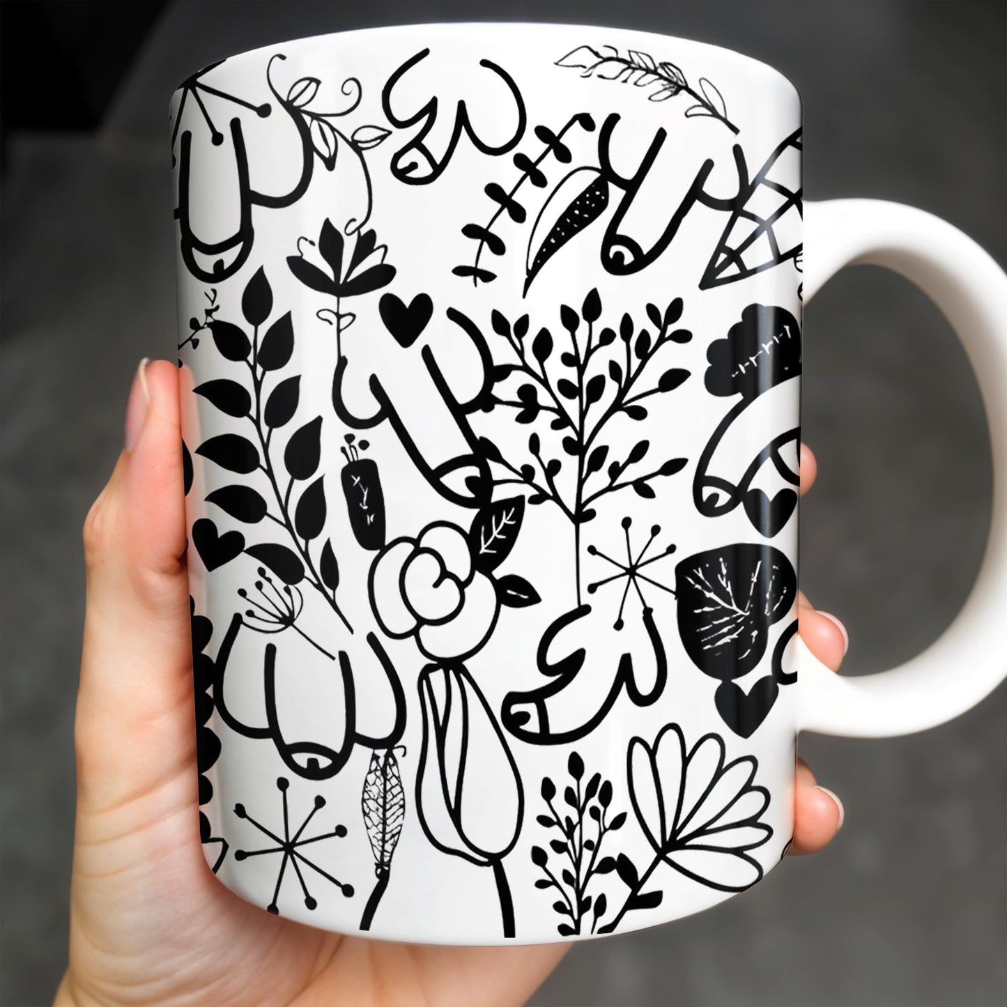 Celebrate Life's Little Moments With Nature-Inspired Designs - Personalized Custom Coffee Mug - FAM360_MG