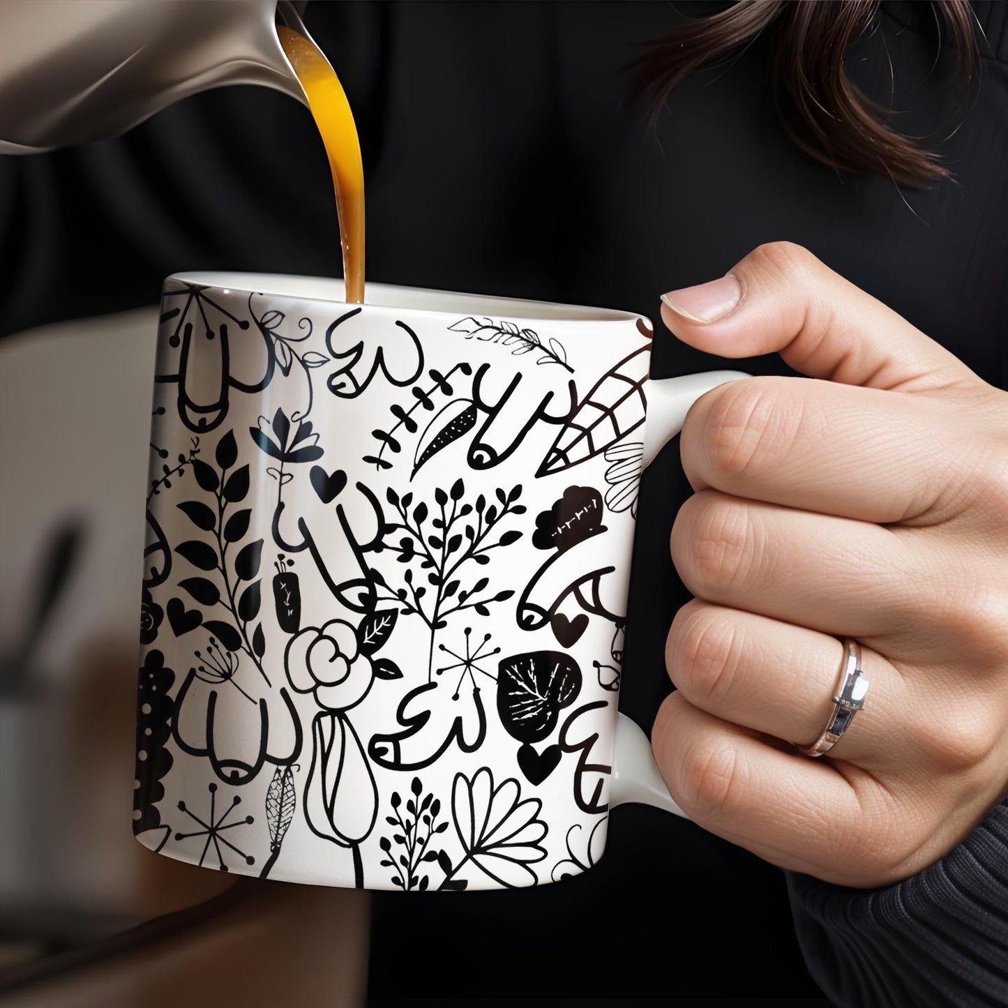 Celebrate Life's Little Moments With Nature-Inspired Designs - Personalized Custom Coffee Mug - FAM360_MG