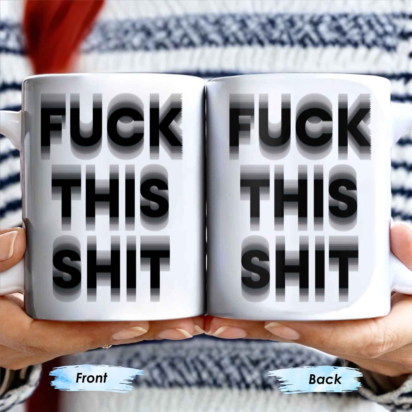 Forget This Mess Bold Statement Mug - Personalized Custom Coffee Mug - FAM362_MG