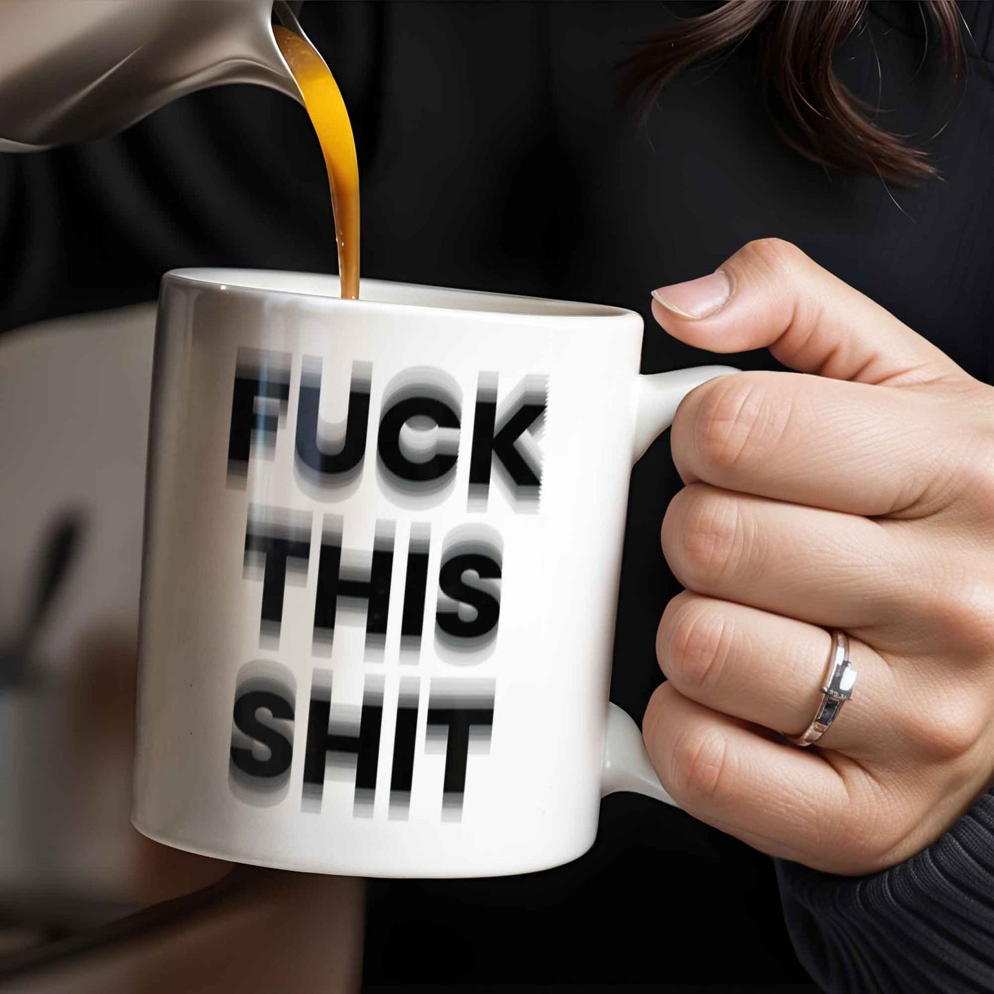 Forget This Mess Bold Statement Mug - Personalized Custom Coffee Mug - FAM362_MG