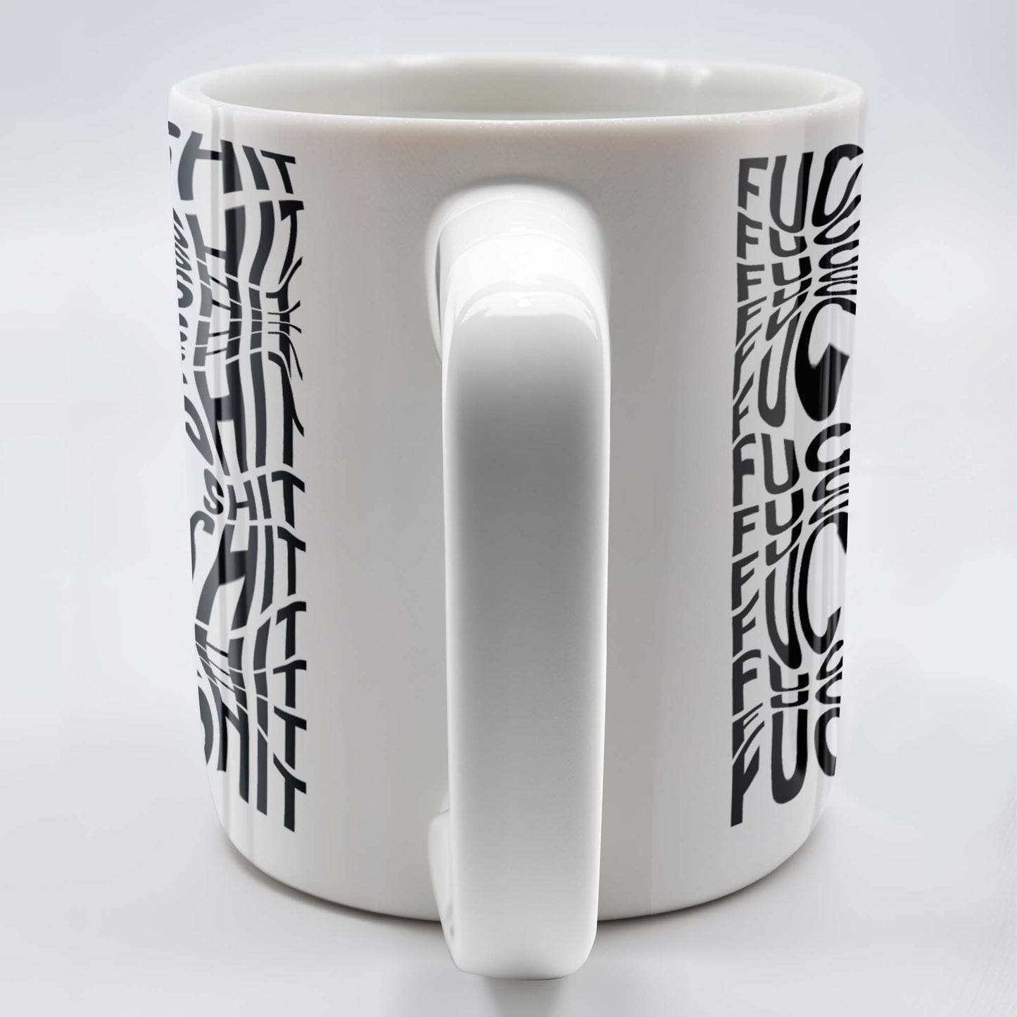 Express Yourself With Bold Text Graphics - Personalized Custom Coffee Mug - FAM363_MG