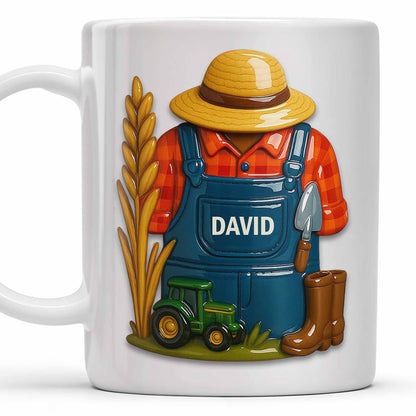 Celebrate The Hardworking Farmer With Farm Elements - Personalized Custom Coffee Mug - FAM368_MG
