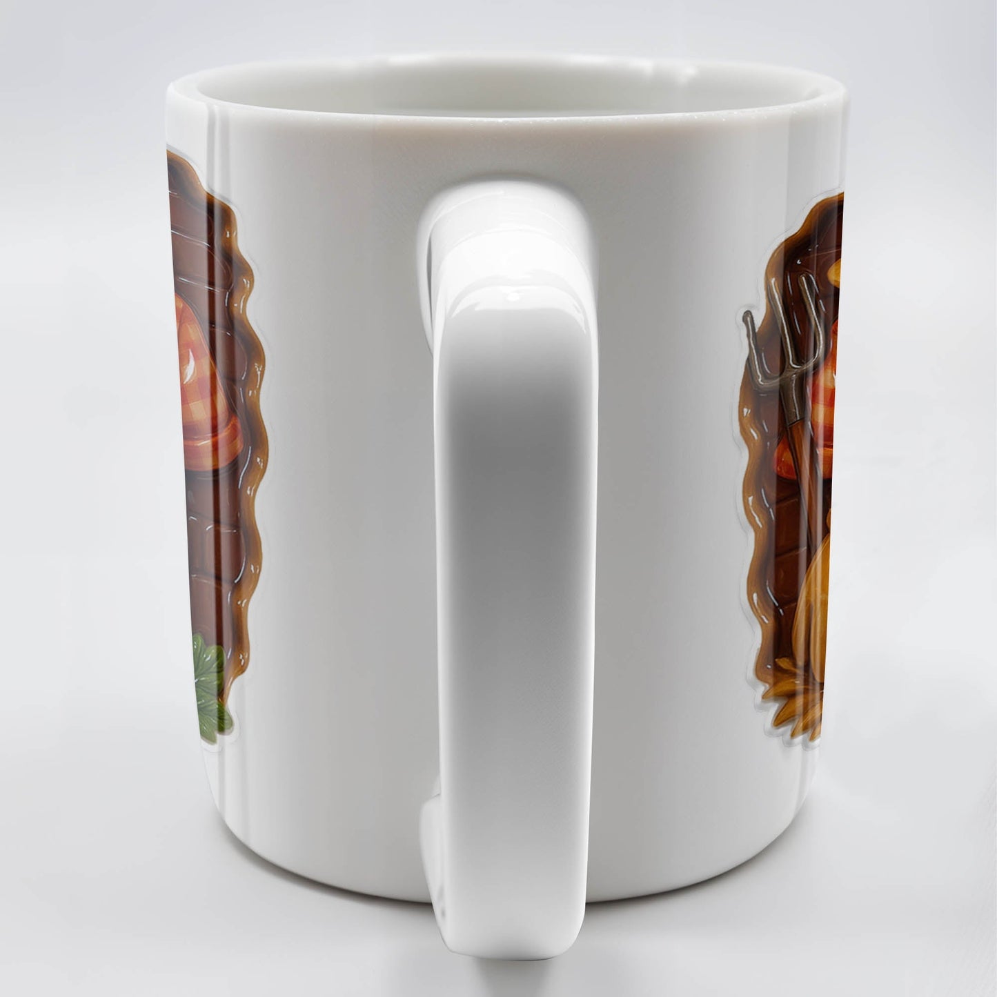 Celebrate Gardening Love With Gardening Tools and Vegetables Design - Personalized Custom Coffee Mug - FAM369_MG