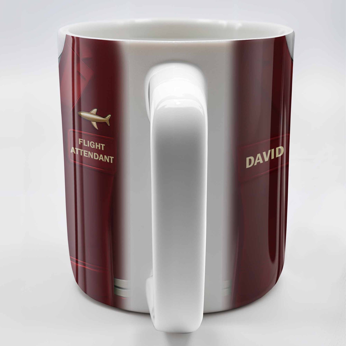 Flight Attendant Style Professional Suit Mug - Personalized Custom Coffee Mug - FAM372_MG