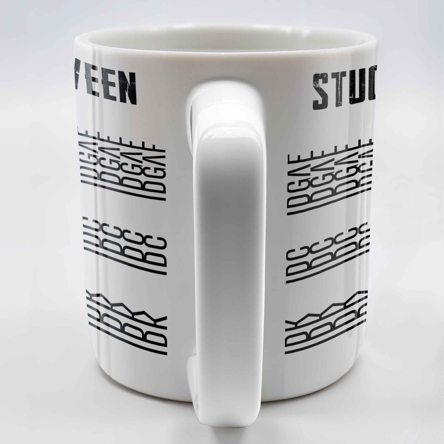 Stuck Between With Chain Link Patterns - Personalized Custom Coffee Mug - FAM384_MG