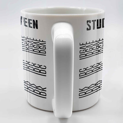 Stuck Between With Chain Link Patterns - Personalized Custom Coffee Mug - FAM384_MG