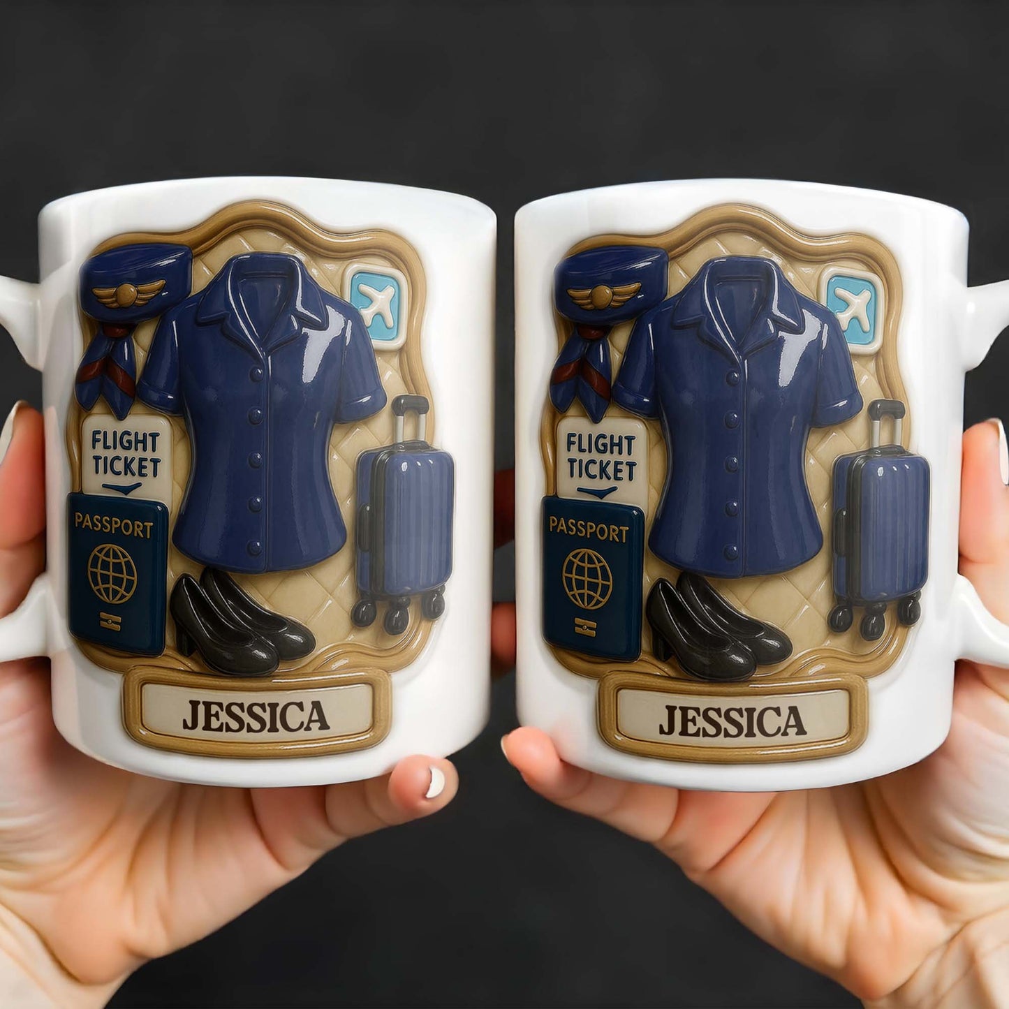 Personalize Your Travel Adventure Coffee Mug - Personalized Custom Coffee Mug - FAM385_MG