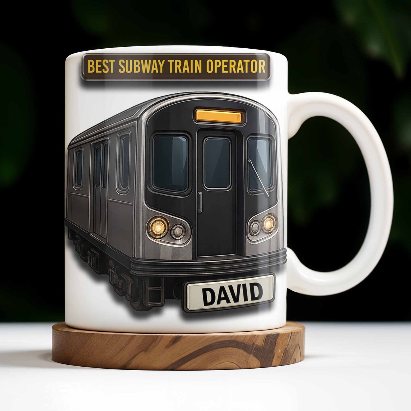 Best Subway Train Operator Coffee Mug - Personalized Custom Coffee Mug - FAM405_MG