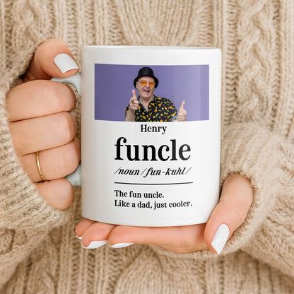 The Fun Uncle Like A Dad Just Cooler Mug Design - Personalized Custom Coffee Mug - FAM796_MG