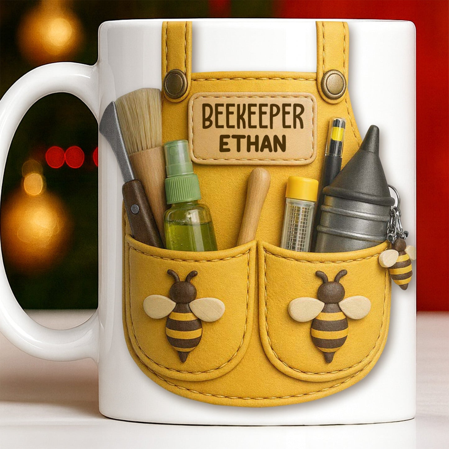 Beekeeper Customizable Bee And Nature Lovers Mug - Personalized Custom Coffee Mug - FARM017_MG