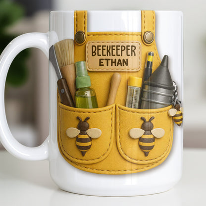 Beekeeper Customizable Bee And Nature Lovers Mug - Personalized Custom Coffee Mug - FARM017_MG
