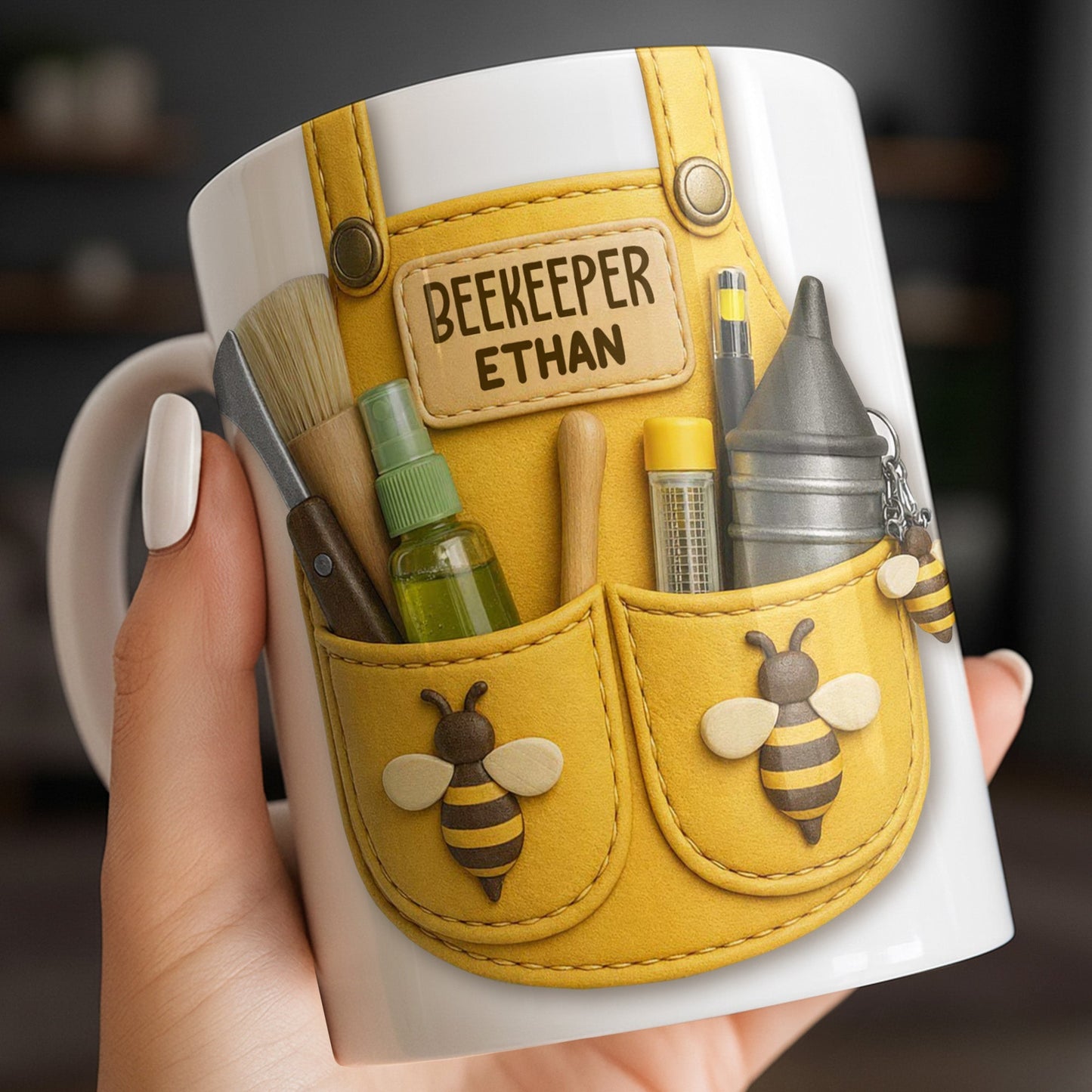 Beekeeper Customizable Bee And Nature Lovers Mug - Personalized Custom Coffee Mug - FARM017_MG