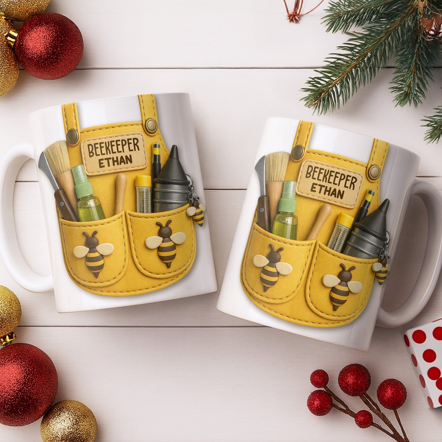 Beekeeper Customizable Bee And Nature Lovers Mug - Personalized Custom Coffee Mug - FARM017_MG