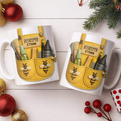 Beekeeper Customizable Bee And Nature Lovers Mug - Personalized Custom Coffee Mug - FARM017_MG