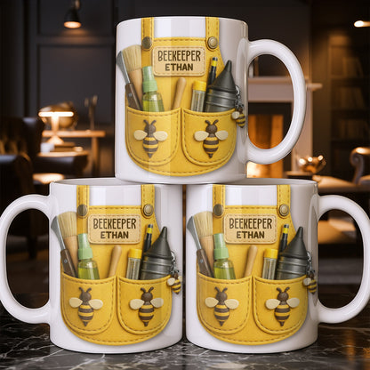 Beekeeper Customizable Bee And Nature Lovers Mug - Personalized Custom Coffee Mug - FARM017_MG