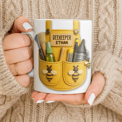 Beekeeper Customizable Bee And Nature Lovers Mug - Personalized Custom Coffee Mug - FARM017_MG