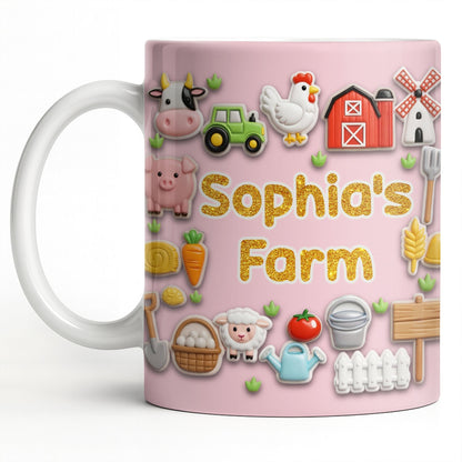 Enjoy Every Moment At The Farm With Animals And Vegetables - Personalized Custom Coffee Mug - FARM018_MG