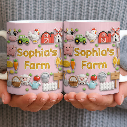 Enjoy Every Moment At The Farm With Animals And Vegetables - Personalized Custom Coffee Mug - FARM018_MG