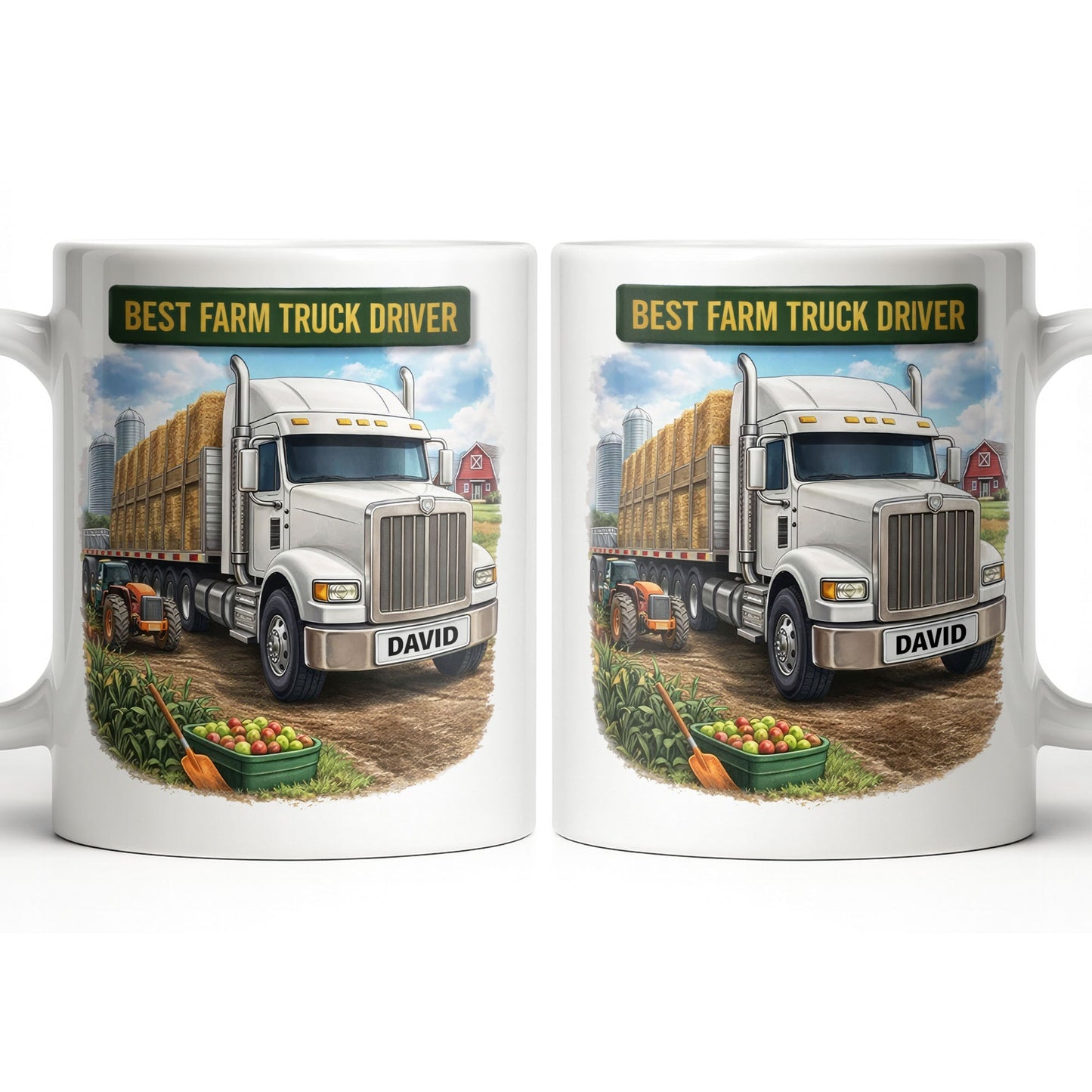 Best Farm Truck Driver With Classic Truck Design - Personalized Custom Coffee Mug - FARM036_MG