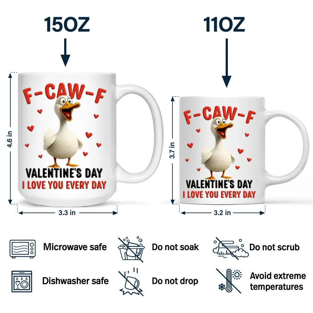 F Caw F Valentine's Day - Personalized Mug