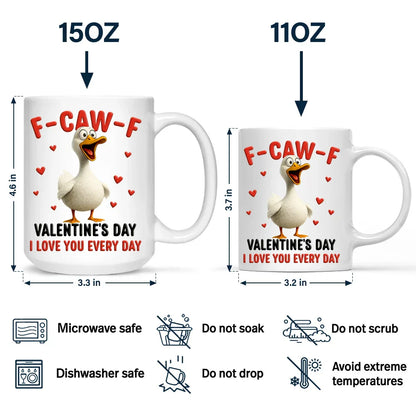 F Caw F Valentine's Day - Personalized Mug