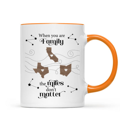 Long Distance Family Friends Siblings Sisters Besties Personalized Mug, Togetherness Christmas Gift, Birthday Gift, Gift For Loved Ones Far Away