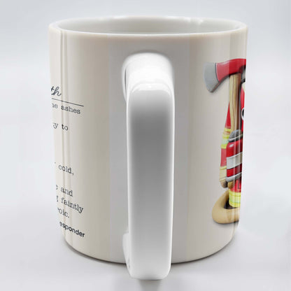 Dumpster Firefighter, Transforming Disasters Into Opportunities, Heroic Text Design - Personalized Custom Coffee Mug - FIF001_MG