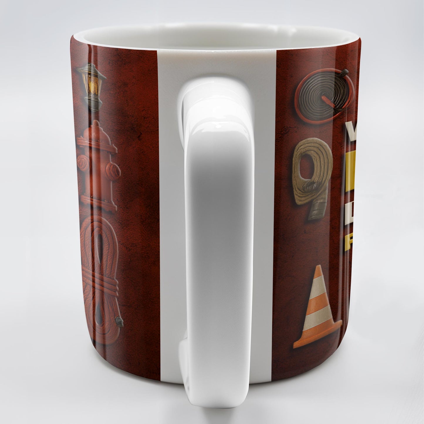 World's Best Looking Firefighter Gear and Helmet - Personalized Custom Coffee Mug - FIF045_MG