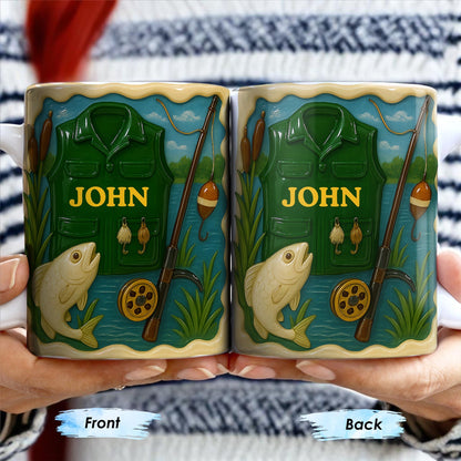 Personalized Custom Coffee Mug For Fishing Enthusiasts - Personalized Custom Coffee Mug - FISH001_MG
