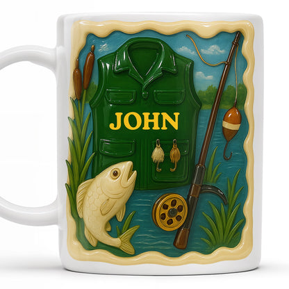 Personalized Custom Coffee Mug For Fishing Enthusiasts - Personalized Custom Coffee Mug - FISH001_MG