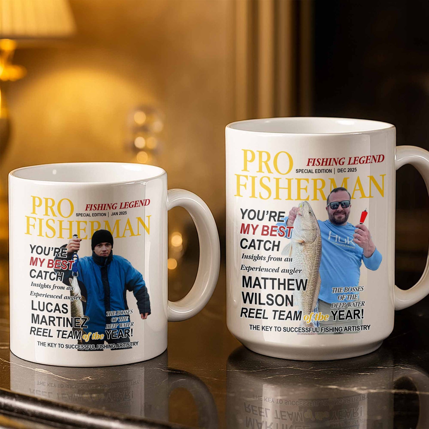 Pro Fisherman You're My Best Catch - Personalized Custom Coffee Mug - FISH022_MG