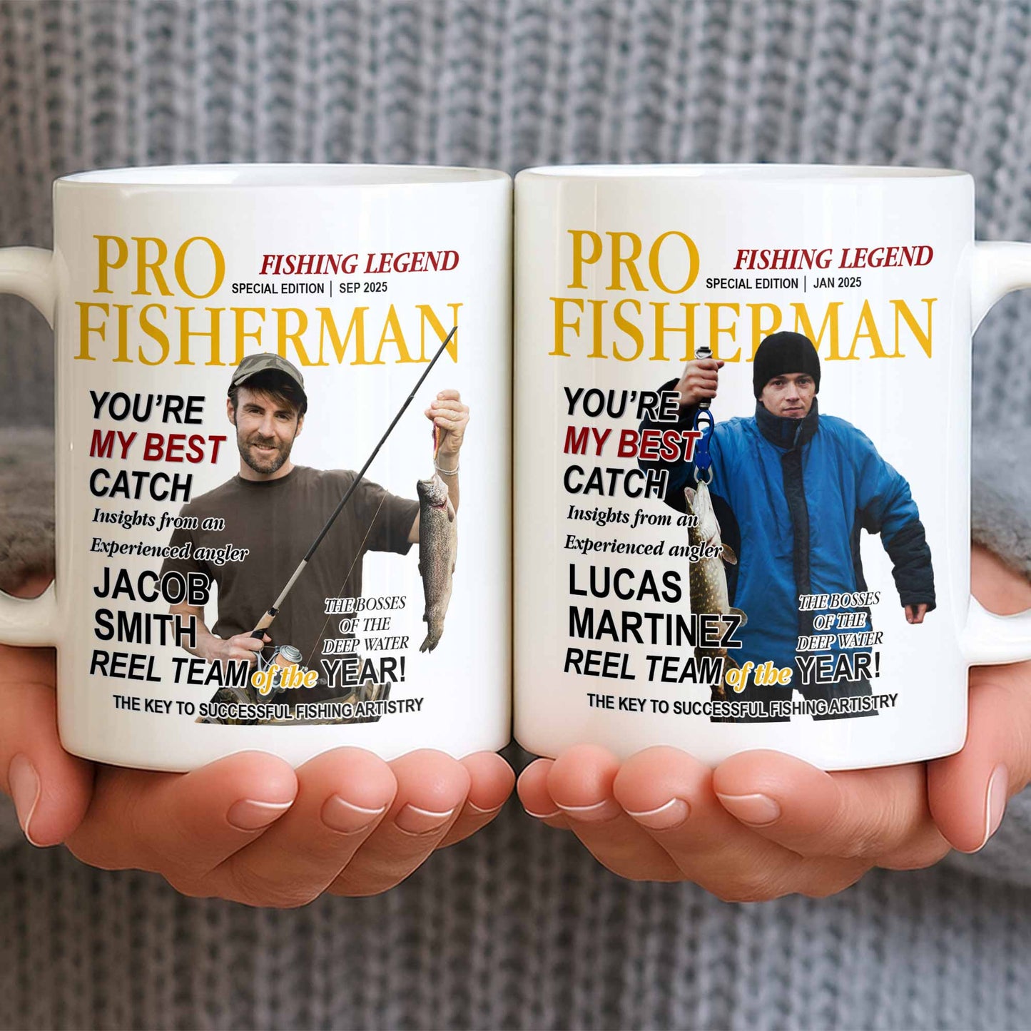 Pro Fisherman You're My Best Catch - Personalized Custom Coffee Mug - FISH022_MG