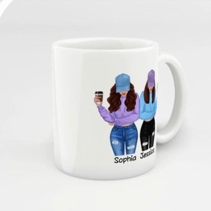 I'd Punch A Bitch For You Gift For Besties Cool Best Friends Friendship Cup Personalized Mug