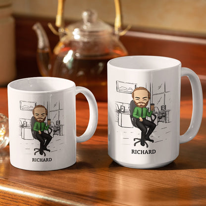 Colleagues Show Supervisor - Funny Gift For Colleagues, Gift For Yourself - Personalized White Edge-to-Edge Mug
