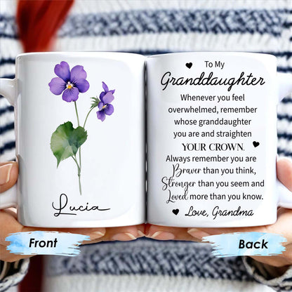 Braver Than You Think, Stronger Than You Seem Mug - Personalized Custom Coffee Mug - FM032_MG