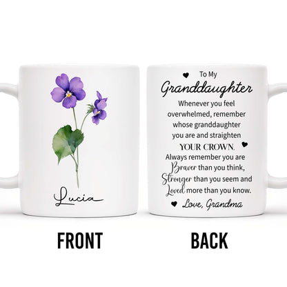 Braver Than You Think, Stronger Than You Seem Mug - Personalized Custom Coffee Mug - FM032_MG